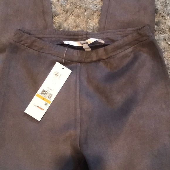 NWT Kenzie gray suede leggings - Picture 3 of 6
